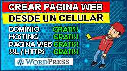 Pagina web gratis desde celular - wordpress - syspa social 250px